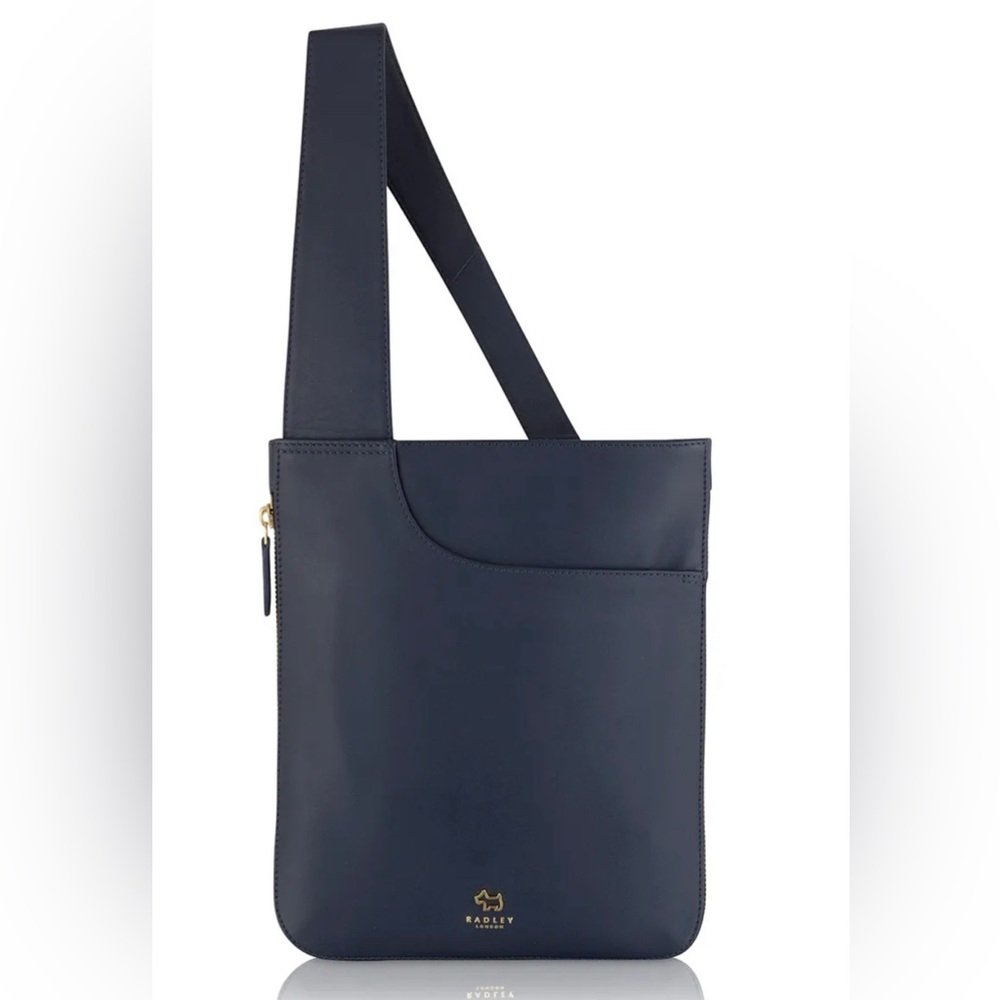 Radley London Medium Crossbody Bag, Ink Blue, EUC